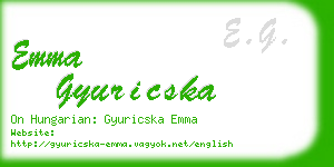 emma gyuricska business card